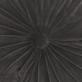 thumbnail image 5 of Mina Victory Life Styles Round Cotton & Velvet Throw Pillow in Charcoal, 5 of 5
