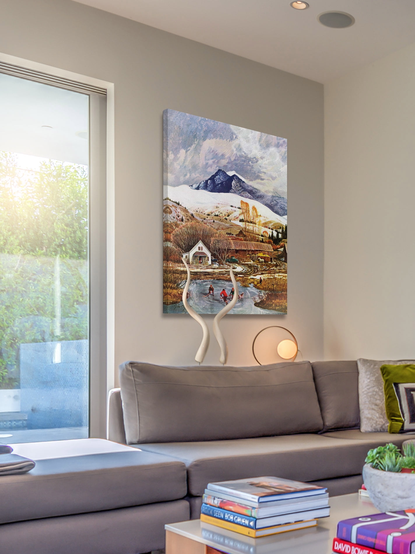 "Ice Hockey" Painting Print on Wrapped Canvas