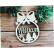 thumbnail image 3 of Bola de Navidad con nombre personalizado, colgante de árbol de Navidad de madera, regalo de Navidad personalizado, copo de nieve de Papá Noel, decoración navideña, 3 of 5