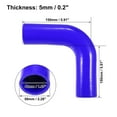 thumbnail image 3 of Universal 48mm 1.89" ID 90 Grados Coche Acoplador Silicona Manguera Azul, 3 of 6