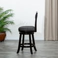 thumbnail image 2 of 24" Counter Height Swivel Stool Modern Dining Chairs Bar Chairs X-Backrest Chair Armless Stool For Restaurants Bedrooms Living Rooms Hotel Kitchens Offices Island Coffee Shop, 2 of 8