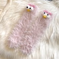 thumbnail image 2 of Fabrcox Thick Warm Winter Slipper Socks, Funny Cartoon Big Eyes Monster Casual Fuzzy Indoor Sleep Floor Socks, 2 of 8
