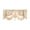 Beige, variant on Beige Solid Color Window Valance Curtain, Short Curtain Panel With Rod Pocket And Timeless Design For Bedroom, Living Room And Kitchen Home Decor, 55.12 X 17.72 In