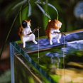 thumbnail image 4 of piezas de esculturas de gatos pescadores sentados, pequeños y lindos adornos de resina, muebles decorativos, 4 of 4