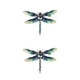 thumbnail image 3 of Guardurnaity Broche elegante de diamantes de imitación brillantes para mujer: exquisito y hermoso pin de solapa y simulación es azul azul 2Conjunto, 3 of 6