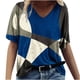 thumbnail image 2 of Fiudx Liquidación de Ahorros de Verano Camisetas Holgadas de Manga Corta con Cuello En V Informales con Estampado de Moda para Mujer, 2 of 4