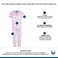 thumbnail image 5 of Not a Morning Person  Santa Stripe Notch Collar Short Sleeve Pajama Set (Women), 5 of 5
