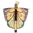 thumbnail image 2 of Châle Ailes de Papillon Cape de Costume Colorée avec Bandeau à DEL pour Halloween, 2 of 10
