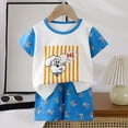 thumbnail image 2 of Xudanell Baby Toddler Kids Viscose from Bamboo Pajamas Set Pjs 2pcs (White, 5-6 Years), 2 of 3