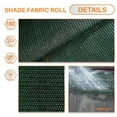 thumbnail image 2 of TANG Sunshades Depot 16' x 3' Shade Cloth 180 GSM HDPE Dark Green Fabric Roll Up to 95% Blockage UV Resistant Mesh Net, 2 of 5