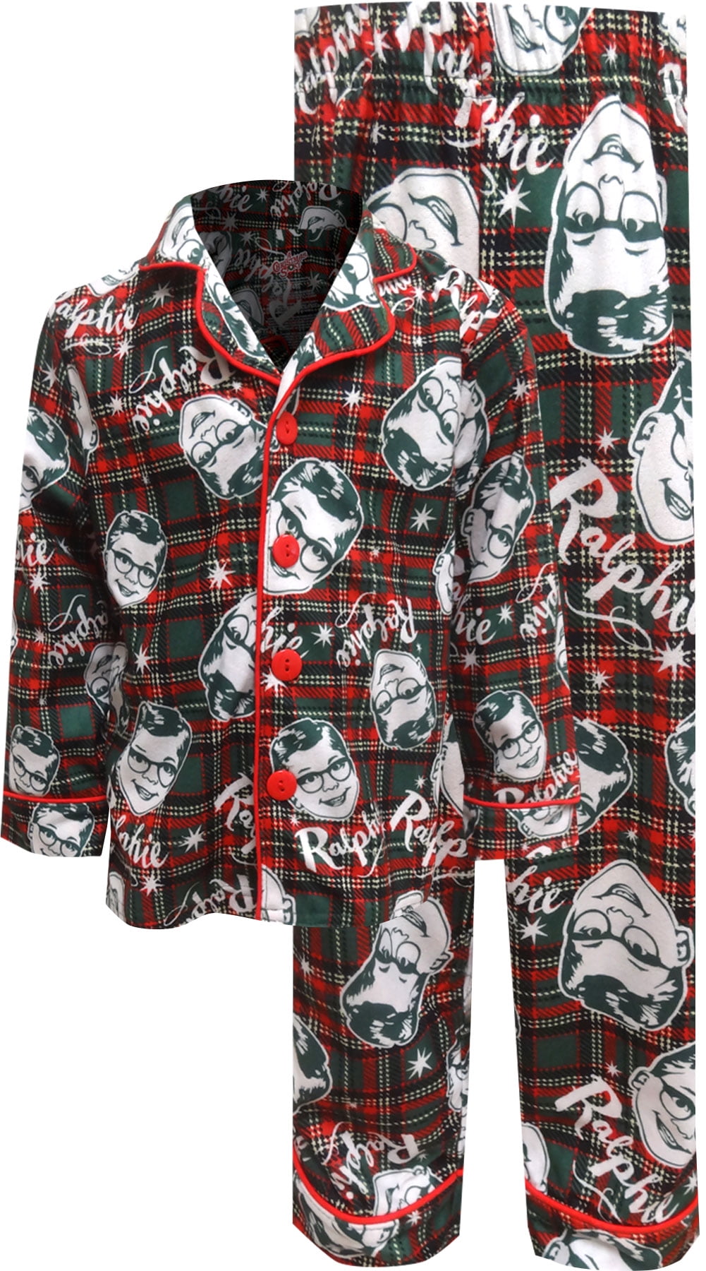 A Christmas Story - A Christmas Story Boys' Christmas Story Ralphie Plaid Flannel Holiday Kids 
