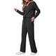 thumbnail image 2 of Conjuntos de Dos Piezas para Mujer, Moda de Otoño 2025, Pantalones Anchos, Conjunto de Estar por Casa, para Viajes y Vacaciones. Negro XXXL, 2 of 9