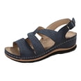 thumbnail image 6 of Rokment Womens Orthopedic Platform Wedge Dress Sandals 2026 Boho Beach Comfortable Leather Orthotic Arch Support Mid Heel Walking Summer Shoes for Woman C Size 9.5, 6 of 7