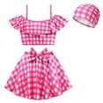 thumbnail image 1 of Girls' 2Pcs Swimsuits Bikini Bathing Suit Plaid Beach Swimwear, 1 of 7