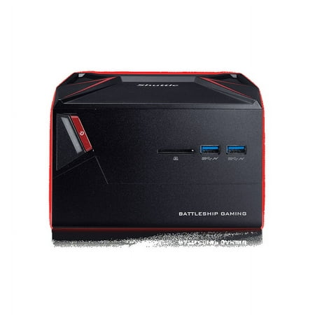Shuttle - Gaming Desktop - Intel Core i5-7300HQ - 8GB Memory - NVIDIA GeForce GTX 1060 - 1TB Hard Drive + 128GB Solid State Drive - Black/Red