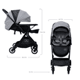 thumbnail image 2 of Carriola Para Bebé Aeiou Suiza Con Capota Amplia Light Grey, 2 of 7