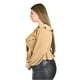 thumbnail image 2 of Blusa con volantes Roman Fashion /Tallas Extras, 1906 (Cafe) cafe 36, 2 of 6