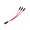X 3-Red, variant on 2.54Mm Single Female To 2/3/4/5/6 Male 2Pin Splitter Wire for Desktop Motherboard Power Reset Hard Drive Cable