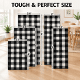 Plaid Rug 27.5 X 43 Inches Non Slip Black And White Check Rugs Indoor ...