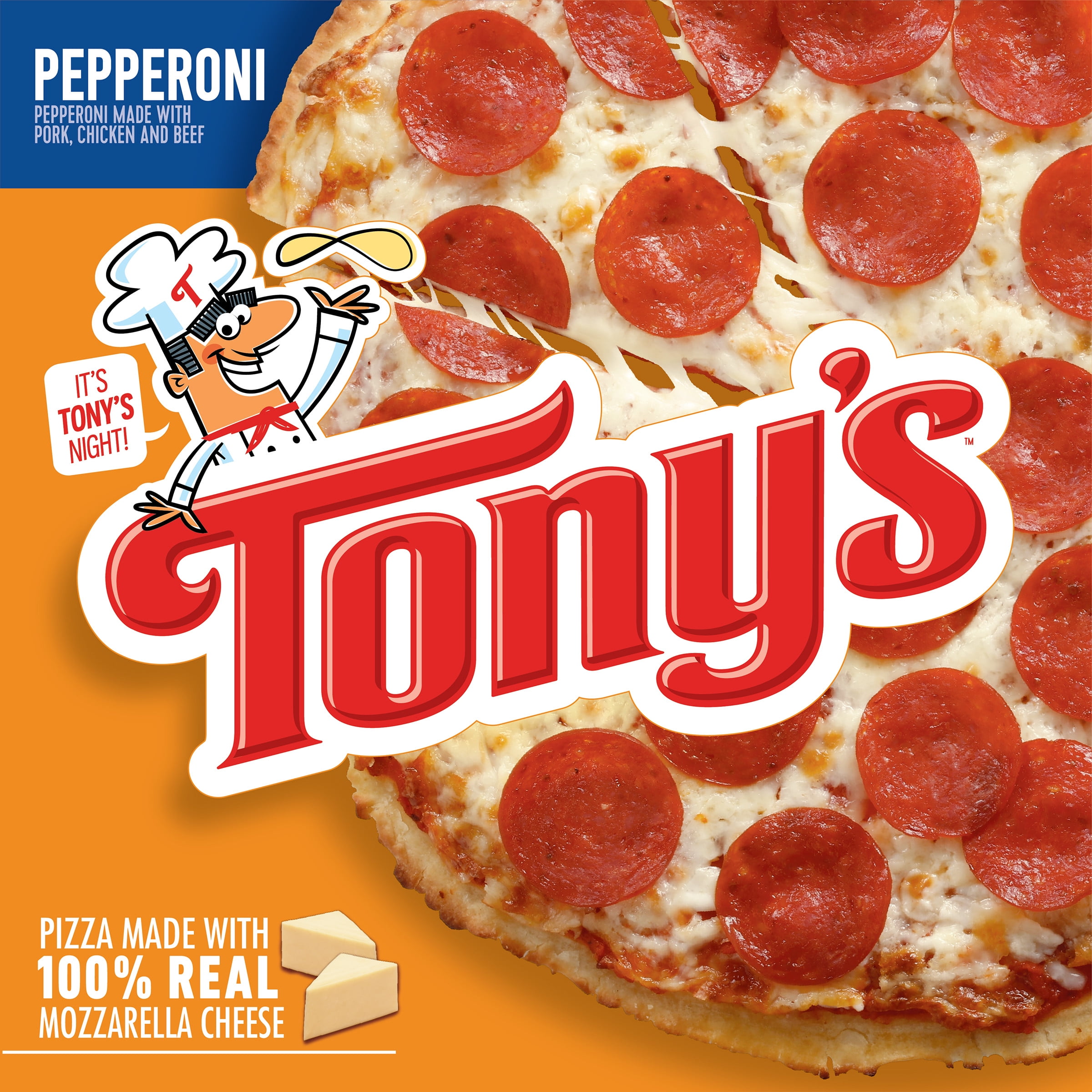 Tony's Pizzeria Style Crust Pepperoni Frozen Pizza - Walmart.com