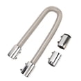 thumbnail image 1 of Manguera Flexible Para Radiador De 36 Pulgadas, Kit Universal Manguera Agua Refrigerante Acero Inoxidable 4 Tapas Cromadas Para Cuellos Radiador 1 1/4 1, 1/2, 1 3/4, 1 5/8 Pulgadas, 1 of 8
