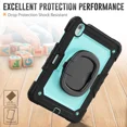thumbnail image 2 of Case for iPad Air 11 inch M2 M3 2025 2024 6th 7th Generation, Shockproof Protective Cover with Screen Protector, Rotating Stand, Hand/Shoulder Strap, Pencil Holder, 2 of 7