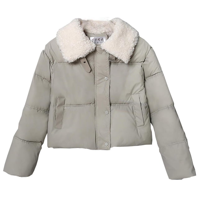 Lovzfmll Veste Décontractée pour Femme, Col à Revers Coloré à Manches Longues Sans Capuche Gris, 2TG