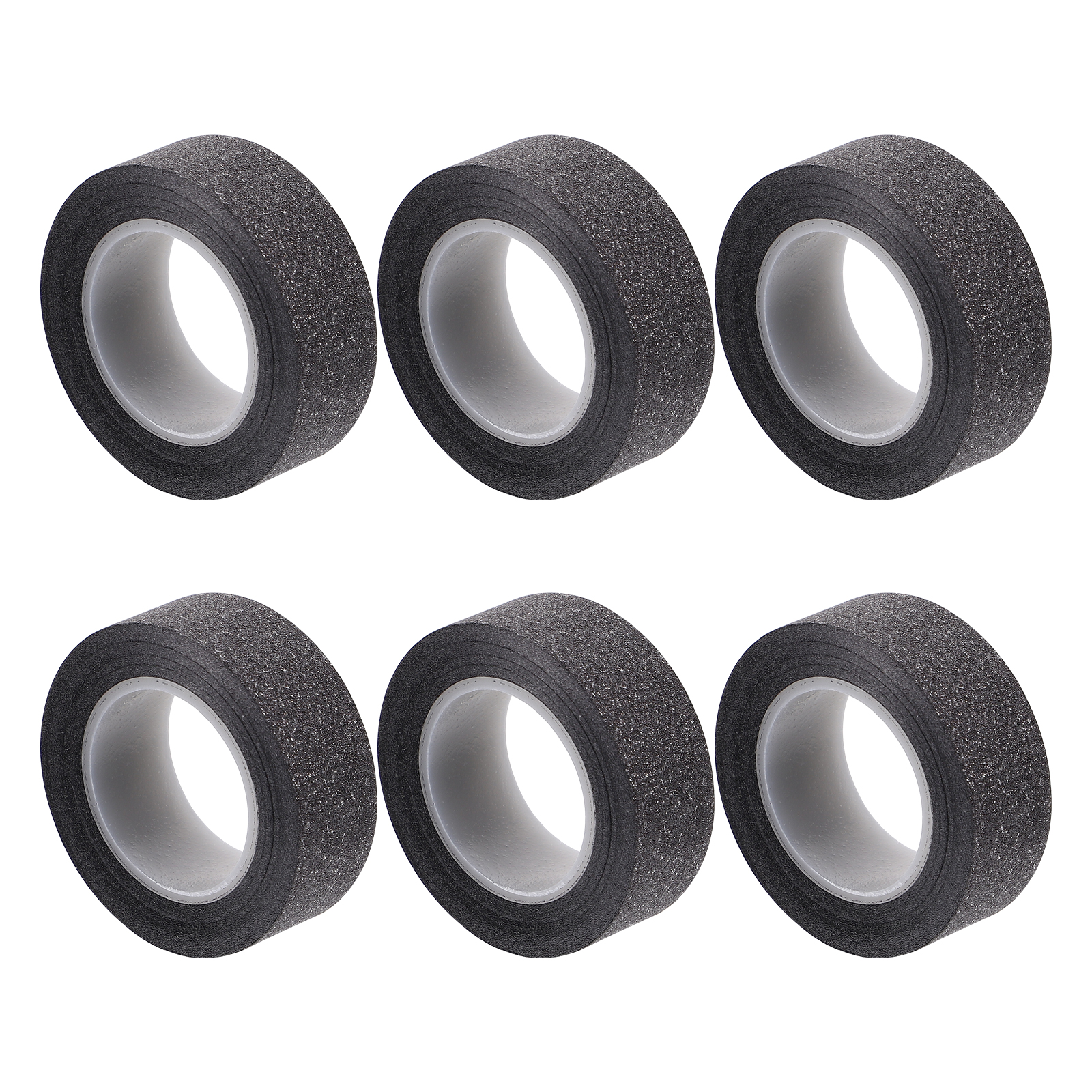 6 Rolls Decorative Black Glitter Paper Tape Art DIY Scrapbook Paper