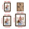 thumbnail image 4 of 10 Pack Brown Gallery Wall Picture Frame with Mat Set of 10, Assorted Multiple Sizes Photo Frames for Wall or Tabletop, 4 of 6