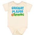 thumbnail image 3 of Inktastic Cricket Player in Training Boys or Girls Baby Bodysuit, 3 of 5