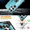 thumbnail image 5 of Allytechgroup Rugged Phone Case for Samsung Galaxy S25 Ultra with Screen Protector, Heavy Duty Galaxy S25 Ultra Case with Kickstand, Car Mount Compatible, TPU + PC Galaxy S25 Ultra Cover,Lightblue, 5 of 9