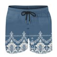 thumbnail image 3 of Puntoco Pantalones Cortos Con Estampado Hawaiano Para Hombre, Pantalones Cortos Con Bolsillo Y Cordón, Color Xxxxl, Pantalones Cortos Para Hombre, 3 of 4