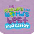 thumbnail image 4 of Inktastic Mail Carrier Grandpa Mailman Boys or Girls Baby Bib, 4 of 4