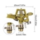 thumbnail image 2 of Aspersor de impacto de aleación de zinc, ajustable de 0 a 360 grados para una amplia cobertura en jardines, alta atomización y resistente al sol y al frío, 2 of 5