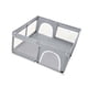 thumbnail image 1 of Parque infantil para bebés con malla transpirable y puerta de seguridad. Centro de actividades para niños. Gris 120cm, 1 of 9
