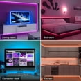 thumbnail image 4 of RGB 5050 Led Strip Lights with Remote Bluetooth Control Led Tape Music Sync Flexible RGB Ribbon for Home Room Decor TV Lighting, 4 of 6