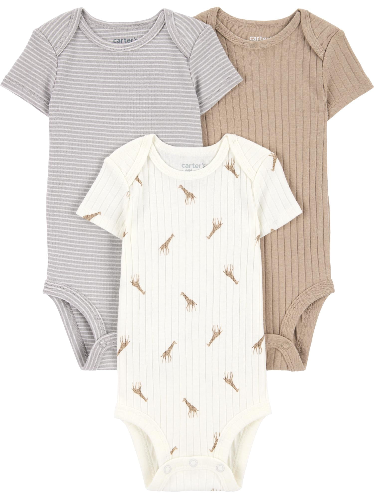 Carter's Child of Mine Baby Unisex Bodysuits, 6-Piece, Sizes Preemie-18 Months