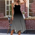 thumbnail image 2 of Ashirexll Womens Summer Dresses, Sun Dresses for Women Casual, Casual Summer Dress Sleeveless Sundress Hankerchief Hem Maxi Tank Dresses Beach Dress with Pockets Dark Gray XXL, 2 of 6