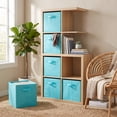 thumbnail image 2 of YOYTOO 2 Pack Foldable Cube Storage Bins, 11" Collapsible Fabric Cube Organizer Baskets Bins, Skyblue, 2 of 10