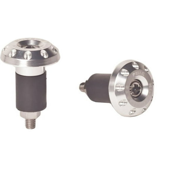 Puig 6222P; Hi-Tech Bar-Ends Universal Fitment (Silver)