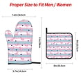 thumbnail image 2 of Naloa Flamingo1 Oven Mitts and Pot Holders 4 pcs Set, Cooking Baking Grilling Kitchen Oven Glove for Cooking, 2 of 6