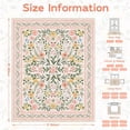 thumbnail image 5 of Bleum Cade 8'x10' Area Rugs for Living Room,Washable Pink Floral Rugs for Bedroom Girls, Boho Vintage Faux Wool Ultra-Thin Soft Non Slip Carpets for Dorm Reading Nursery Room Classroom, 5 of 12