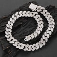 thumbnail image 2 of Solid Thick Miami Cuban Link Chain for Men, Width 20mm Iced Out Mens Cuban Chain, Extra Shiny Big Hip Hop Cuban Link Chain Necklace, 16-24 Inch - Gift Box Included, 2 of 7