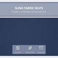 thumbnail image 4 of YYAo Porch Swing Chairs,Patio Porch Swings,3-Seat Outdoor Porch Swing Chair, Patio Swing Glider with Adjustable Canopy, Breathable Seat, Beige, 4 of 13
