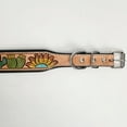 thumbnail image 5 of Lrg Hilason Western Floral Hand Painted Tooled Heavy Duty Genuine Leather Dog Collar, 5 of 5