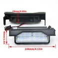 thumbnail image 2 of 03-11 for Mazda RX8 RX-8 [BRIGHT WHITE] SMD LED License Plate Light Housing Pair, 2 of 5