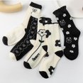 thumbnail image 1 of Stocking Cozy Seasonal Crew With 3D Floral Patterns For Everyday Comfort And Stylish Casual Wear, 1 of 4