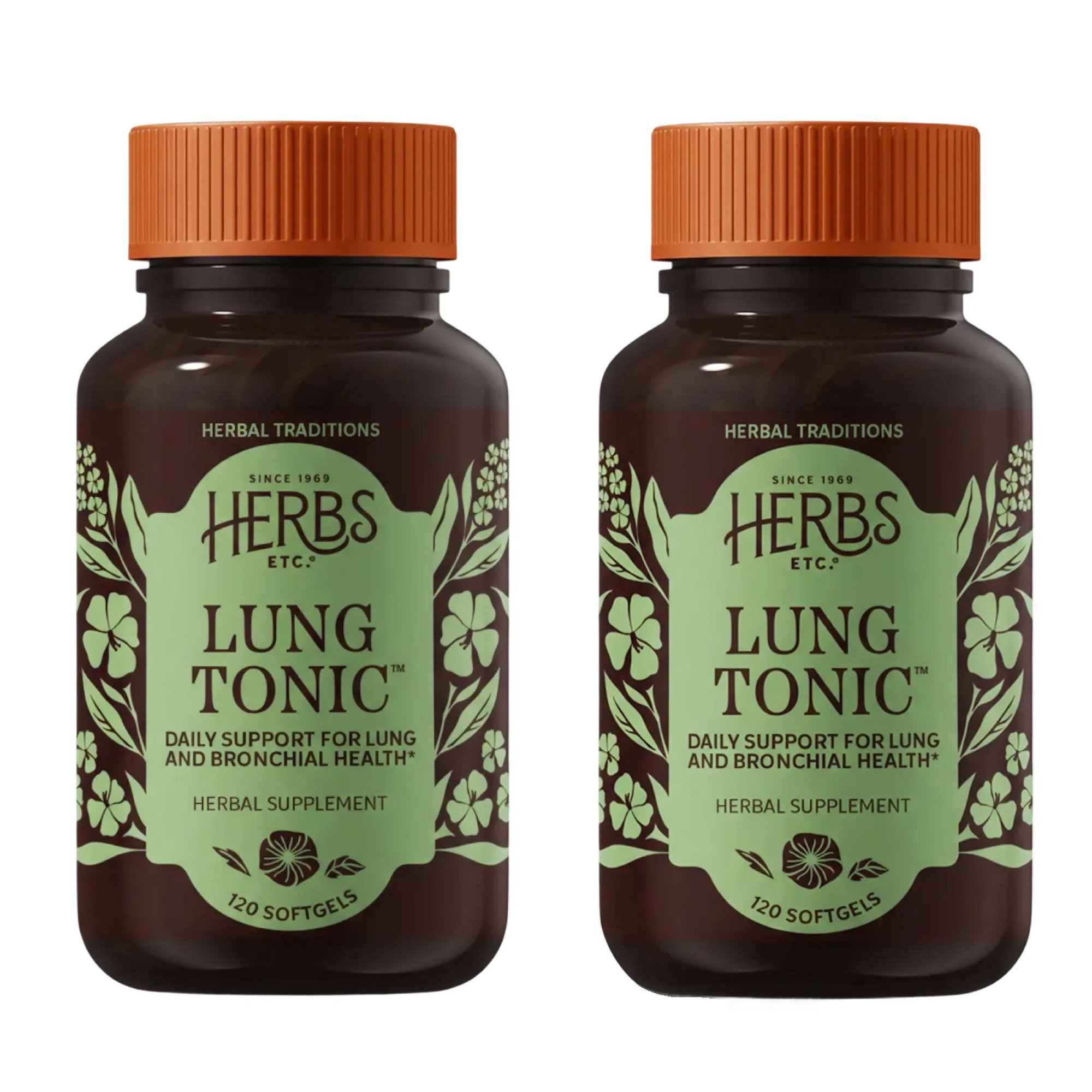 Herbs, Etc. Lung Tonic Softgel, 120 Count (2 Pack)