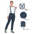 thumbnail image 5 of Little Donkey Andy Women's Skiing Bibs Fleece Lined Snow Pants, Winter Water-Repellent Snowboard Pants with Suspenders Navy L, 5 of 7