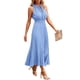 thumbnail image 1 of Vestido PRETTYGARDEN sin mangas con volantes y cuello en V, estampado Swiss Dot, talla XL, 1 of 8